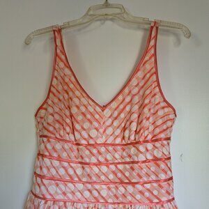 Robbie Bee Coral Patterned V-Neck Dress